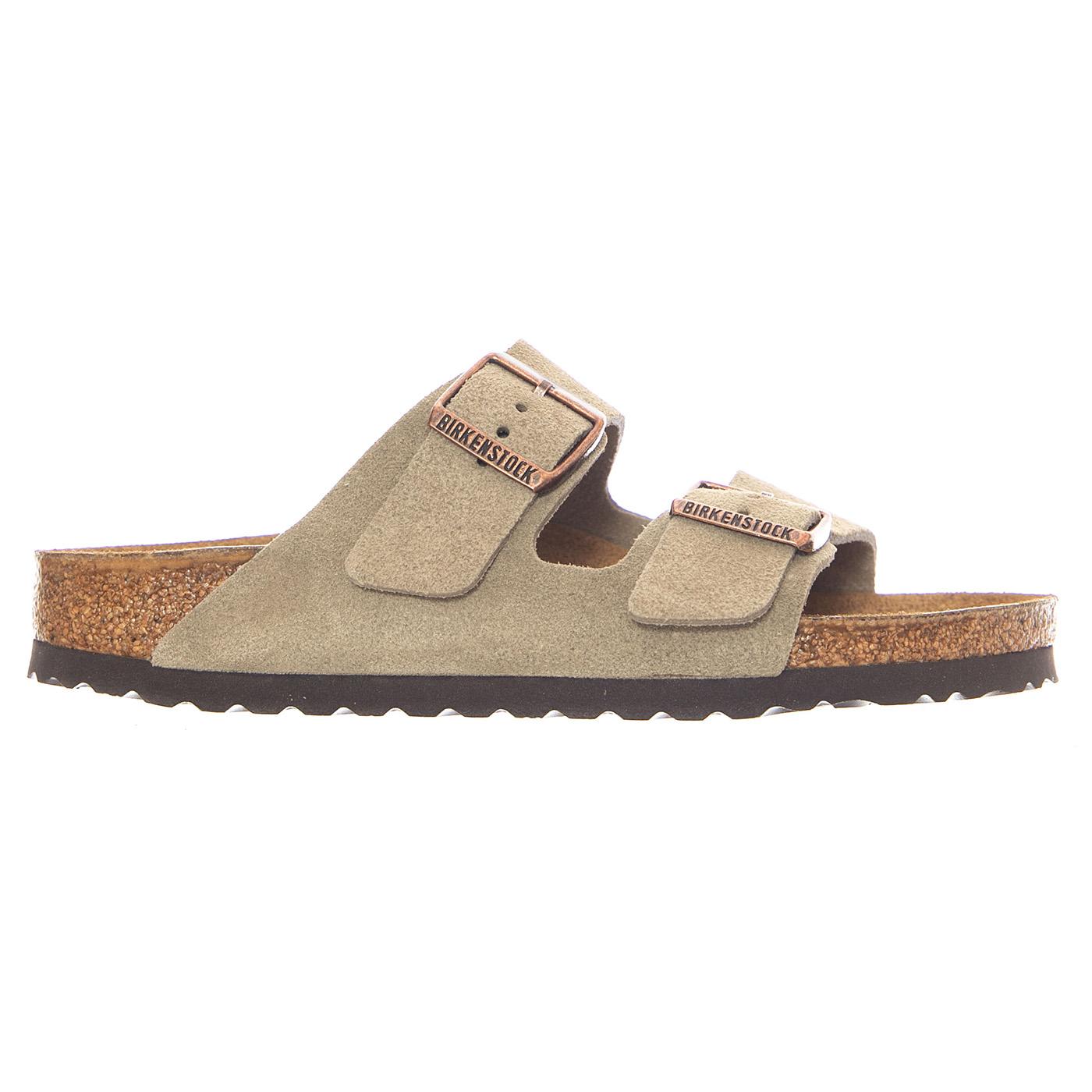Arizona Suede Leather Narrow Fit Taupe - Sandali Uomo / Donna Beige 051463 TPE BIRKENSTOCK 