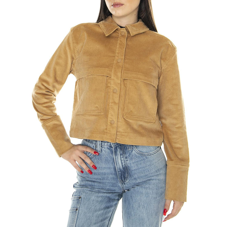 W Utility Cord Shacket Almond Butter - Giacca Donna Marrone NF0A8328I0J1  THE NORTH FACE 