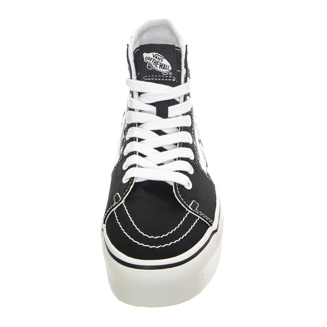 UA SK8-Hi Tapered Stackfo Black / White - Scarpe Stringate Profilo Alto Donna Nere / Checkerboard / Multicolore VN0A5JMK6BT1  VANS 