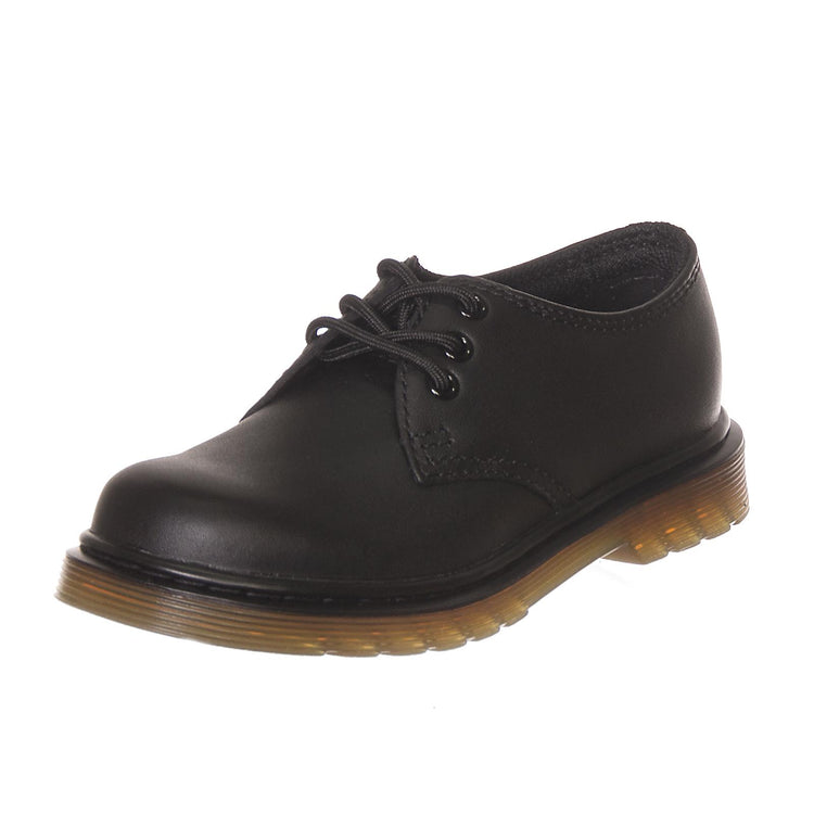 Everley Shoes - Black - Scarpe Stringate Profilo Basso Bambino Nere DMKEVEBK15378001  DR.MARTENS 