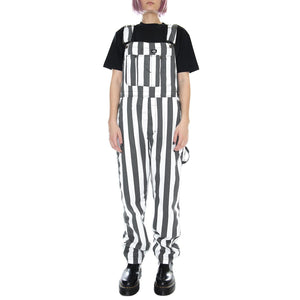 Fredonia Overall - Charcoal Grey / White - Salopette Donna Grigia / Bianca 01310033W-CH . DICKIES 