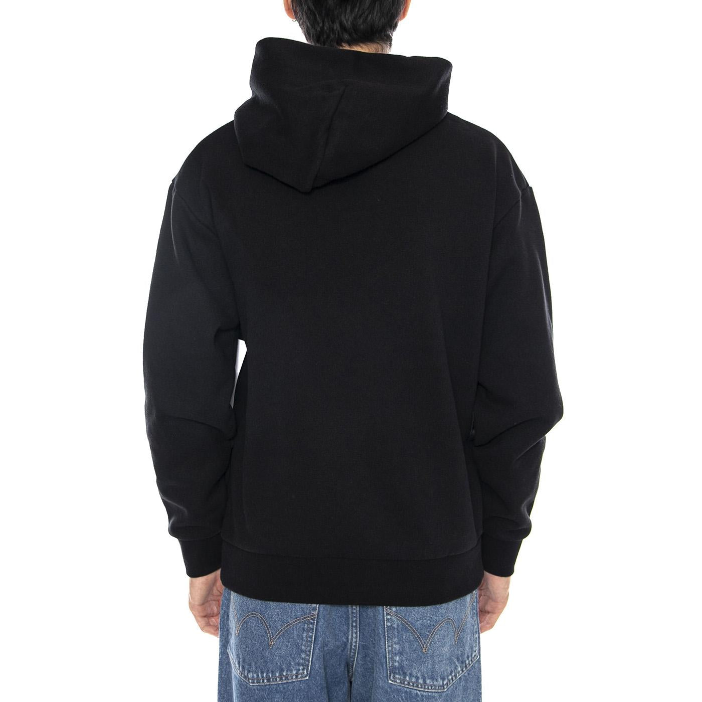 OBEY Warhole Fleece Black - Felpa con Cappuccio Uomo Nera 118164241 BLK OBEY 
