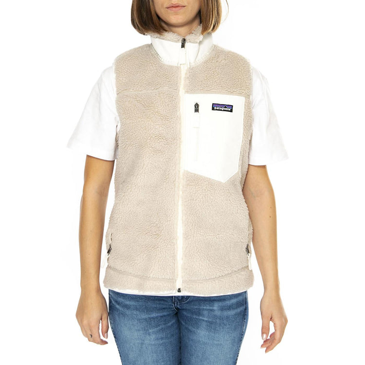 W's Classic Retro-X Vest-NLBI - Giacca Smanicata Donna Beige 23083-NLBI  PATAGONIA 