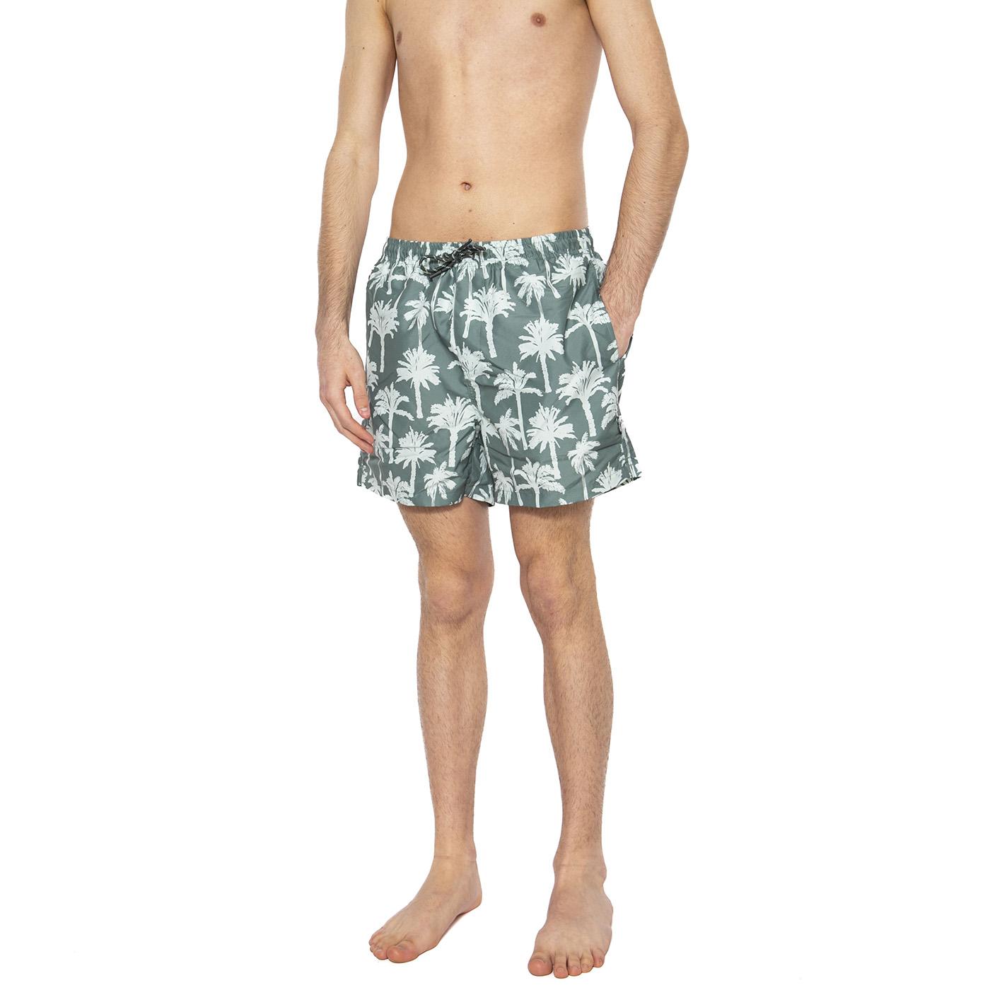 Tedswim Short Palms AOP Dark Forest - Costume da Bagno Uomo Verde 22028810-4421859  ONLY & SONS 
