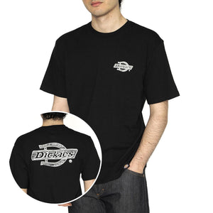 Wood Logo Tee Black - Maglietta Girocollo Uomo Nera DK0A4ZATBLK1  DICKIES 