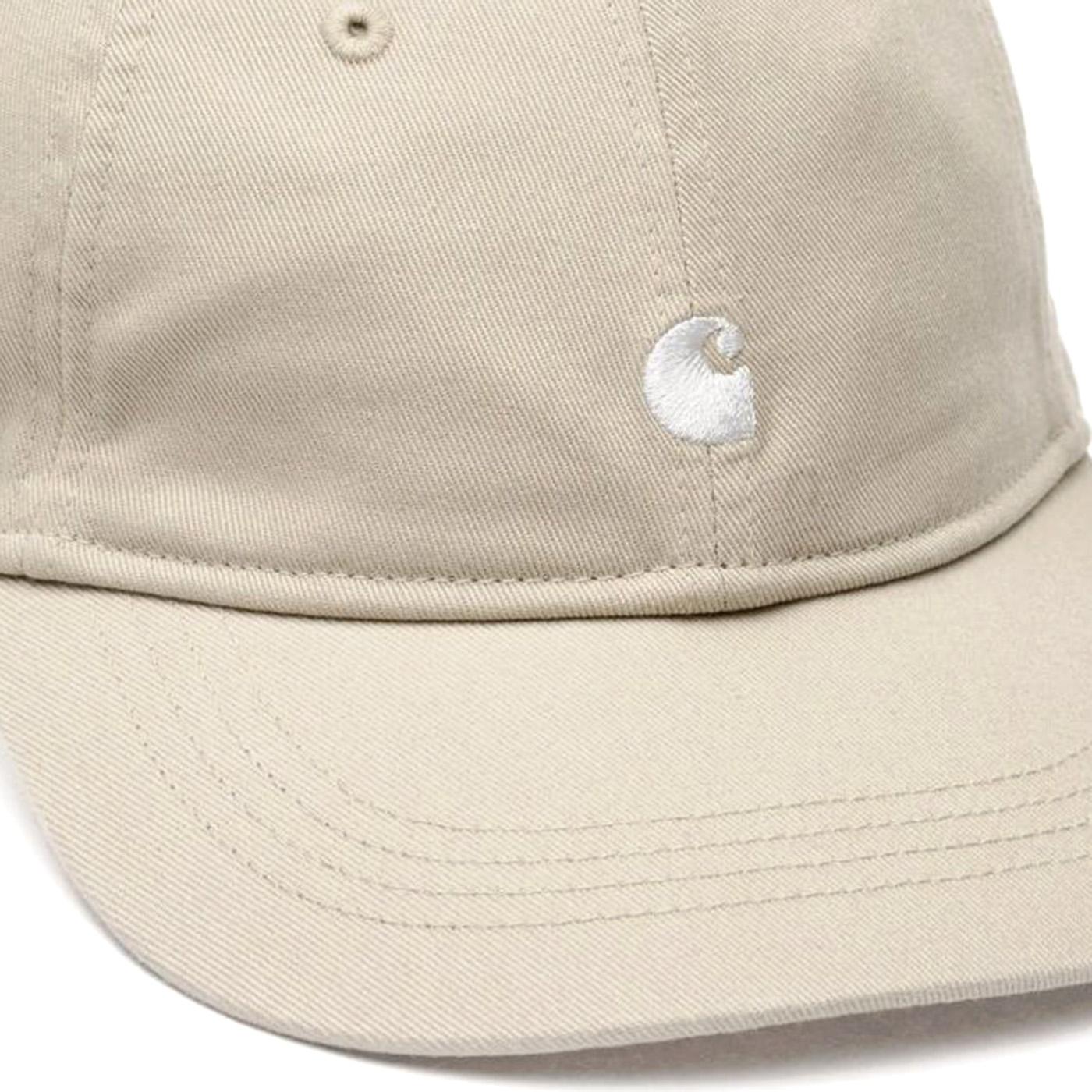 Madison Logo Cap Stone / White - Cappellino Beige I036730 3M7XX CARHARTT WIP 
