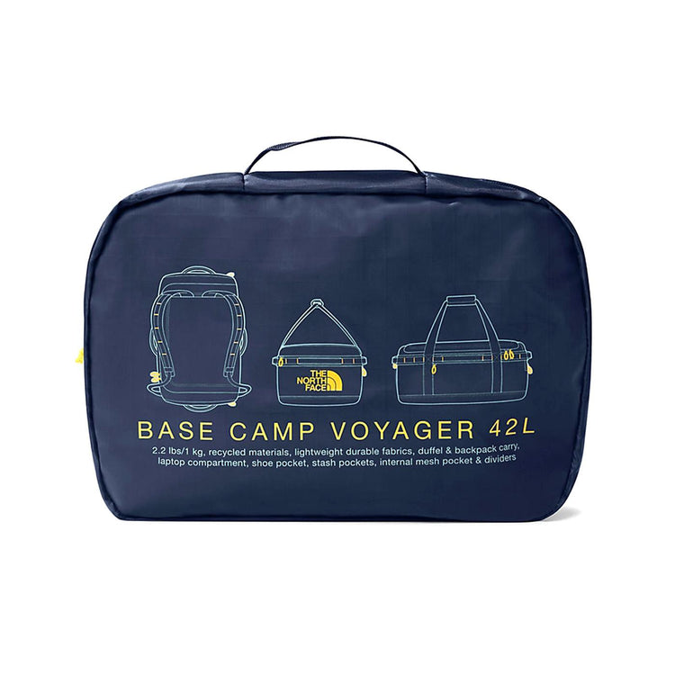 Base Camp Voyager Duffel 42L Summit Navy / Summit Gold - Borsa / Zaino da Viaggio Blu NF0A52RQH7I1  THE NORTH FACE 