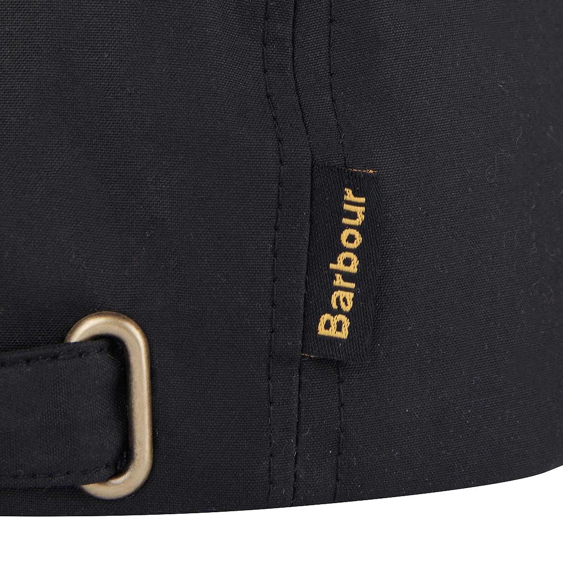 Wax Sports Cap Black Classic - Cappellino con Visiera Nero FW22-MHA0005-BK91  BARBOUR 