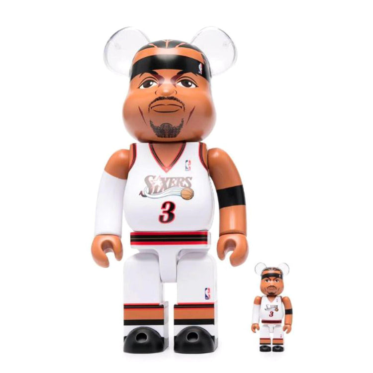 Be@rbrick Allen Iverson Philadelphia 76ers 100% and 400% - Toy Multicolore MDTALEN  MEDICOM TOY 