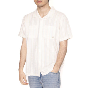 Marcos S/S Shirt Beige - Camicia Maniche Corte Uomo Beige 311500128-ANT  DARK SEAS 