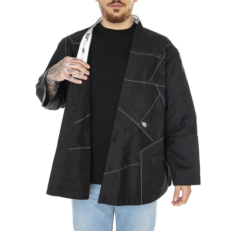 Shinichiro LS Work Shirt Black - Camicia Uomo Nera DK0A4YUOBLK1  DICKIES 