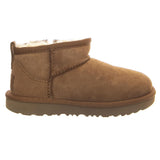 UGG Classic Ultra Mini Chestnut - Brown Suede Shoes for Boys/Girls