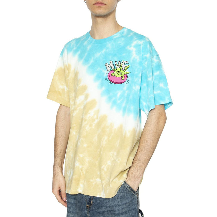 Life a Beach S/S Tie Dye Tee - Maglietta Girocollo Uomo Multicolore TS01721-BLTAN  HUF 