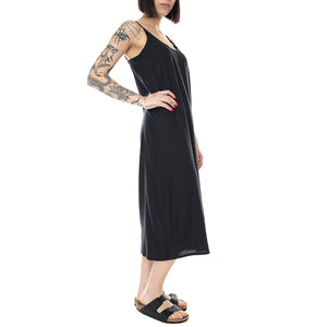 Womens Night Fever Midi Dress - Black - Abito Donna Nero 01232-BLACK . BRIXTON 