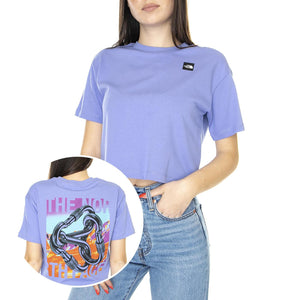 W Graphic T-Shirt 2 Eu Deep Periwinkle - Maglietta Girocollo Donna Viola NF0A83HPN121  THE NORTH FACE 
