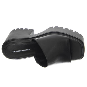 Emotional Black Leather - Sandali Donna Neri WSSEMOTIONAL-BLA  WINDSOR SMITH 