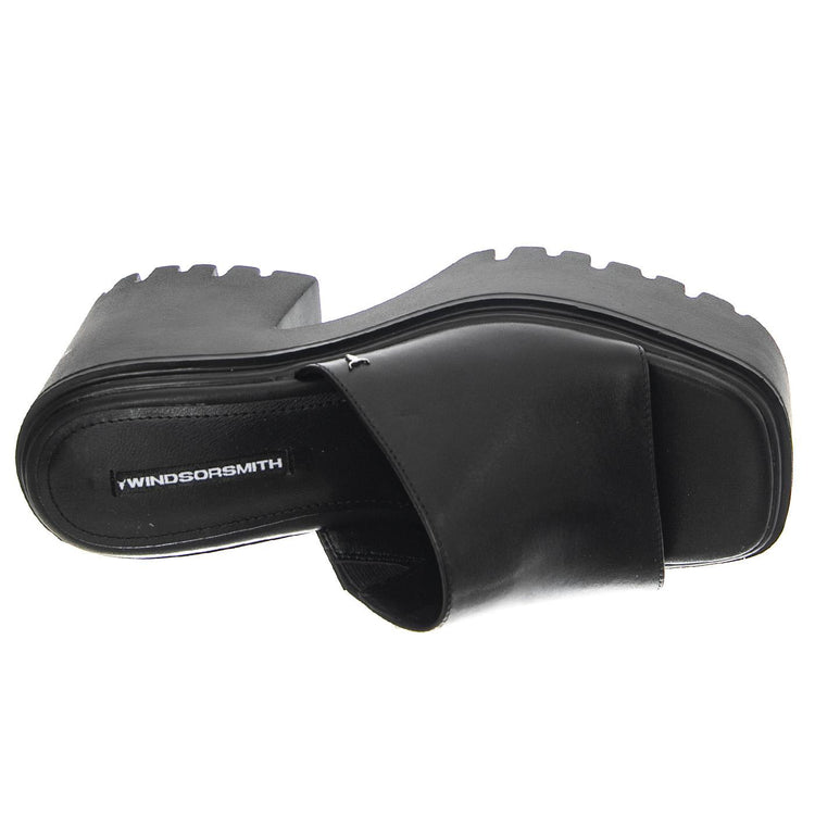 Emotional Black Leather - Sandali Donna Neri WSSEMOTIONAL-BLA  WINDSOR SMITH 