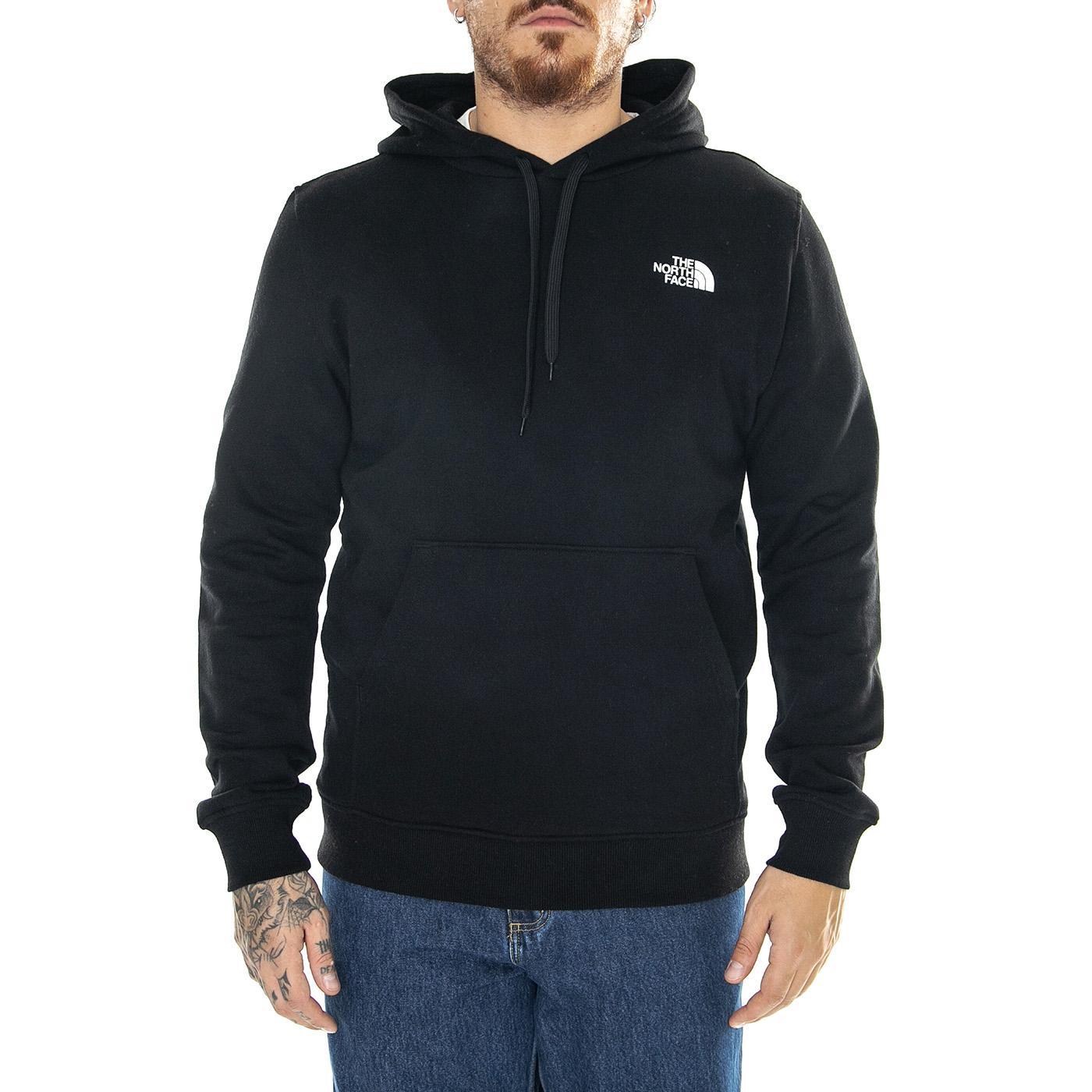 M Simple Dome Hoodie Tnf Black - Felpa con Cappuccio Uomo Nera NF0A7X1JJK31  THE NORTH FACE 