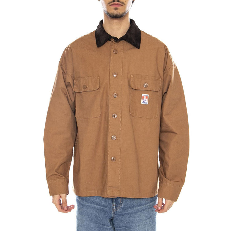 CJ Overshirt Toasted Coconut - Sovracamicia / Giacca Uomo Marrone 112371547  WRANGLER 