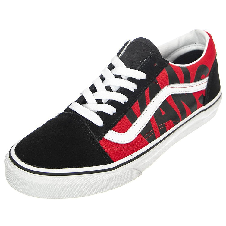 Old Skool Black / Red - Scarpe Stringate Profilo Basso Uomo Nere / Rosse VN0A4VHV7WL1  VANS 
