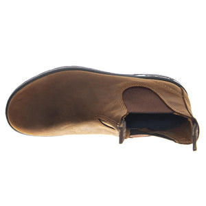 585 Chelsea Boot Waxed Nubuk Leather Teak - Stivali Unisex Marroni 252 2544 BLUNDSTONE 