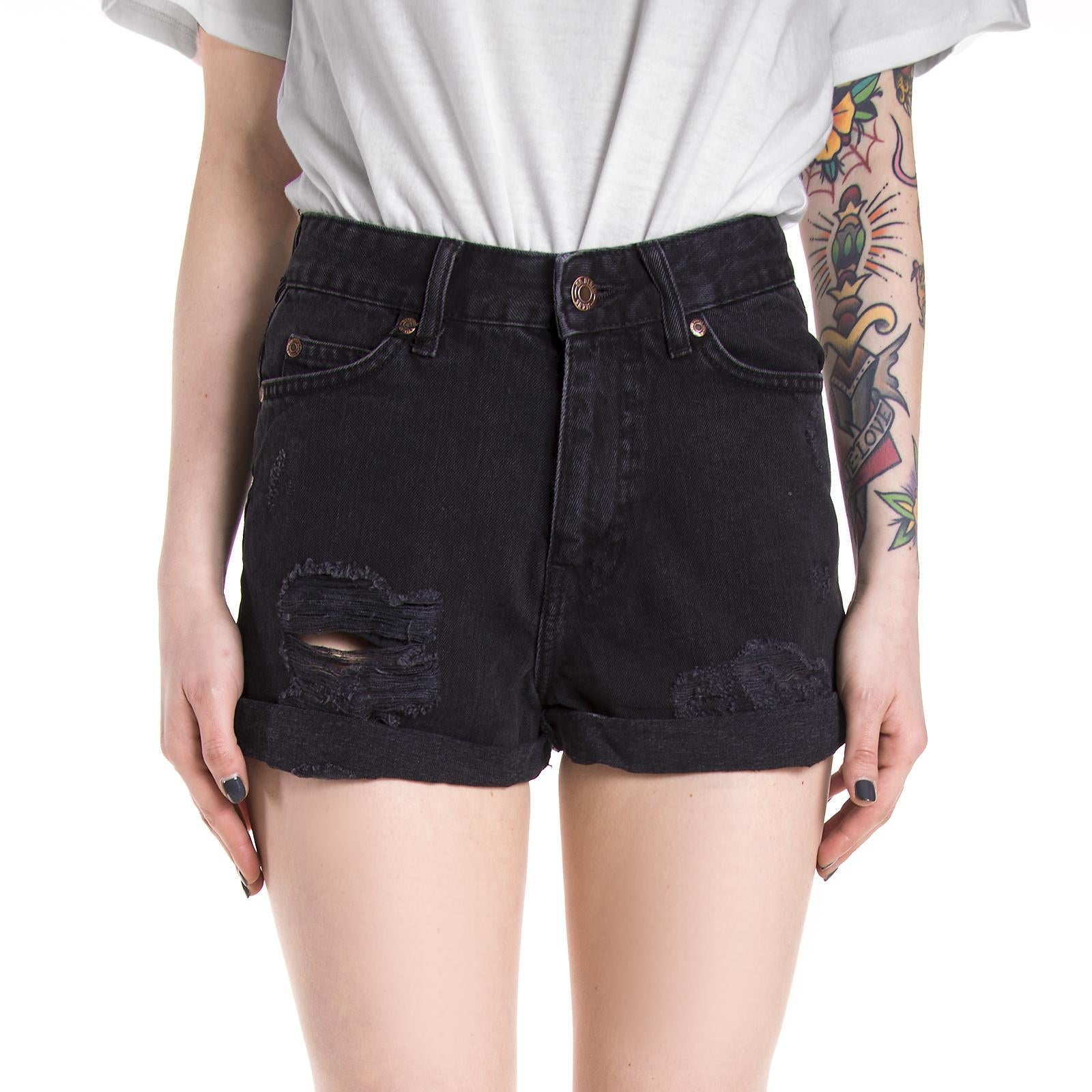 Jenn Shorts Black Retro Rip 1610103-A75  DR. DENIM 