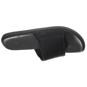 Seaside Slide Black Leather - Sandali Uomo Neri UGMSEASBK1117656M  UGG 