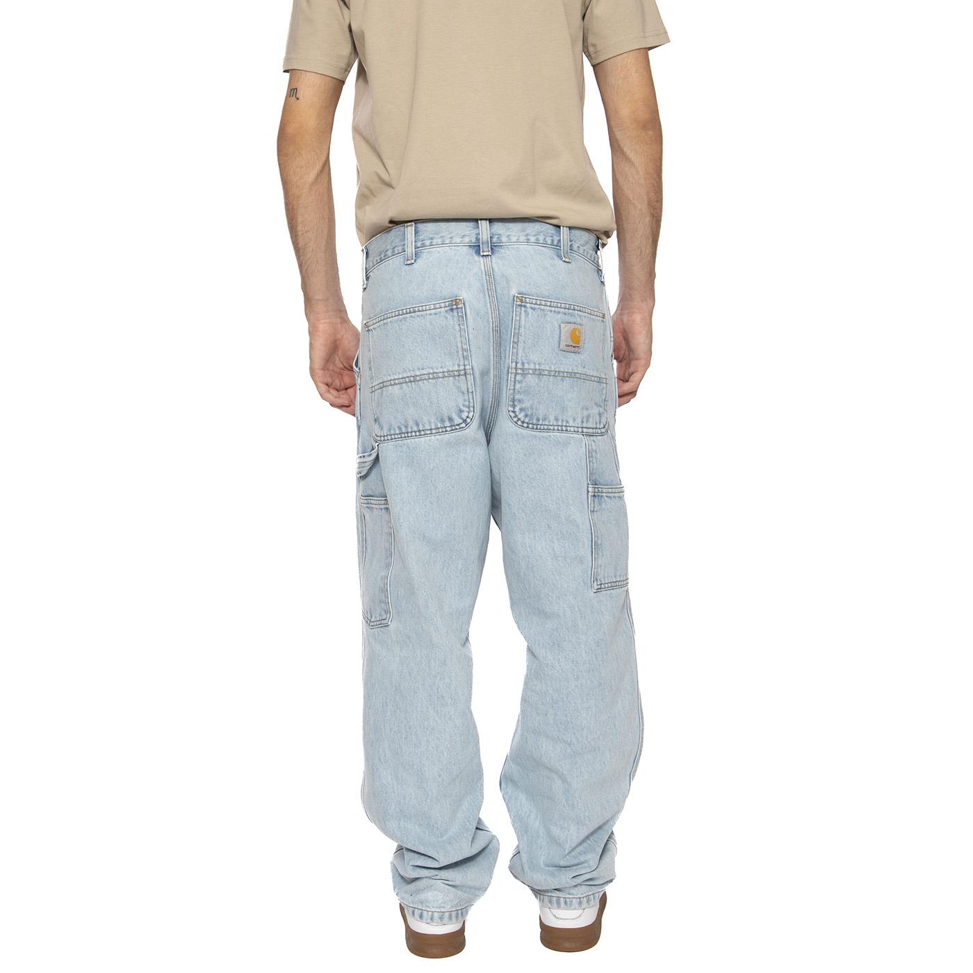 Single Knee Pant Blue - Pantaloni Denim Jeans Uomo Blu I032024.01A3  CARHARTT WIP 