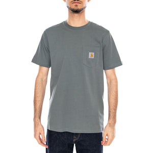 S/S Pocket T-Shirt Velvet Green - Maglietta Girocollo Uomo Verde I030434 3GDXX CARHARTT WIP 