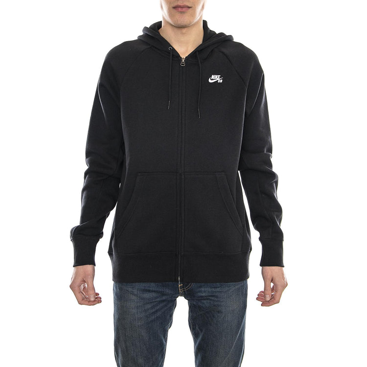 SB ICON FZ HOODIE BLACK/WHITE 800149-010  NIKE 