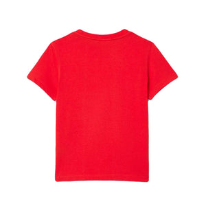T-SHIRT ZBG Red - Maglietta Girocollo Bambino Rossa TJ1122-ZBG  LACOSTE 