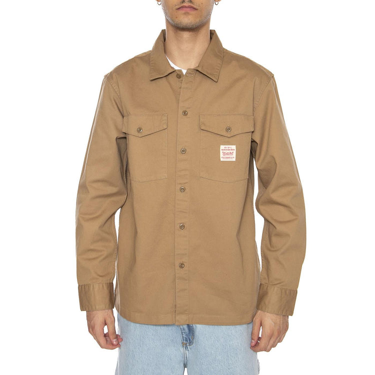 Autunno / Inverno - LS Workwer WW Tiger's Eye Twill Brown - Camicia Uomo Marrone 003O2-0001 . LEVIS 