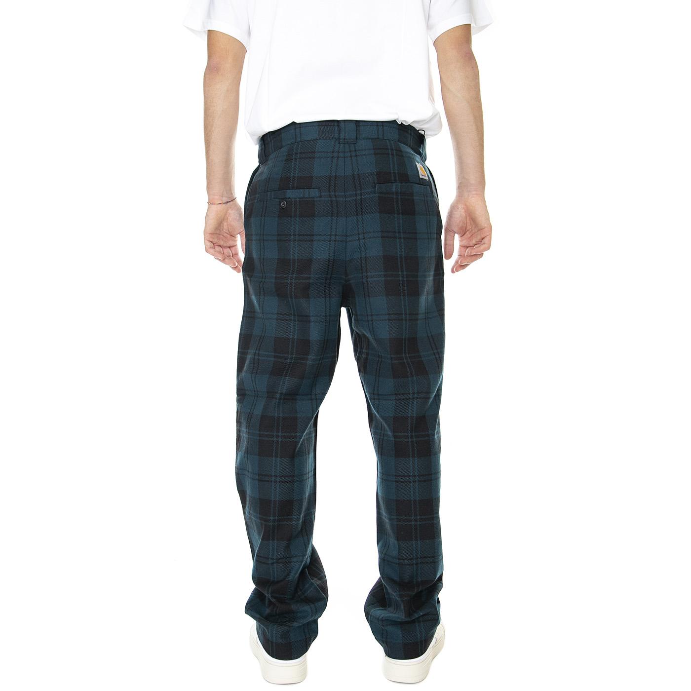Pulford Pant Pulford Check, Duck Blue - Pantaloni Denim Jeans Uomo Multicolore I026998.05B.90.03  CARHARTT WIP 