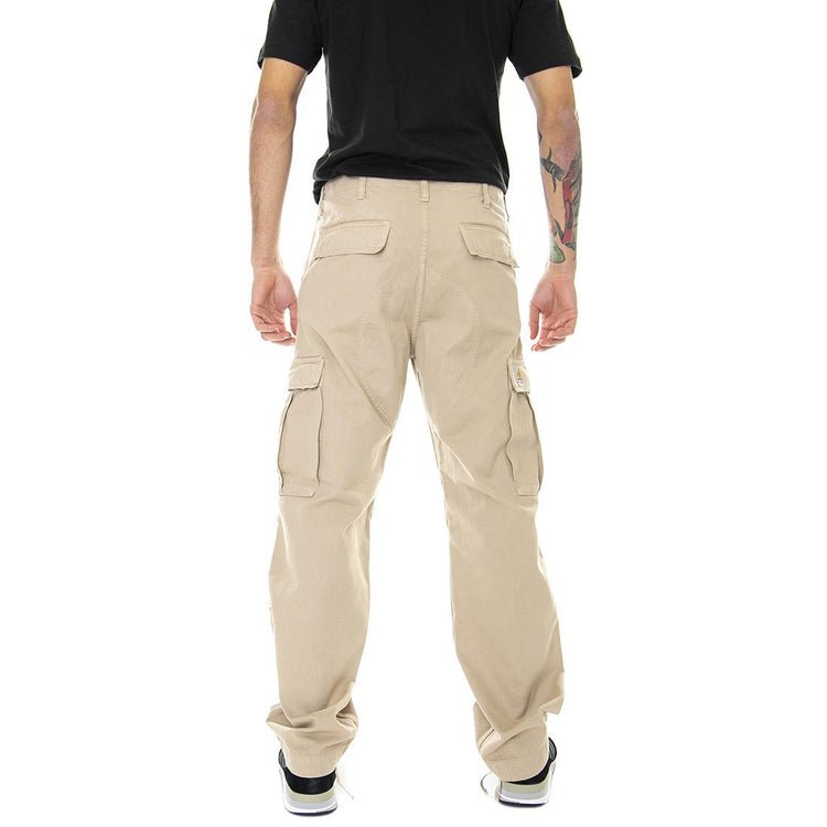 Regular Cargo Pant Wall / Garment Dyed - Pantaloni Cargo Uomo Beige I030475-G1GD  CARHARTT WIP 