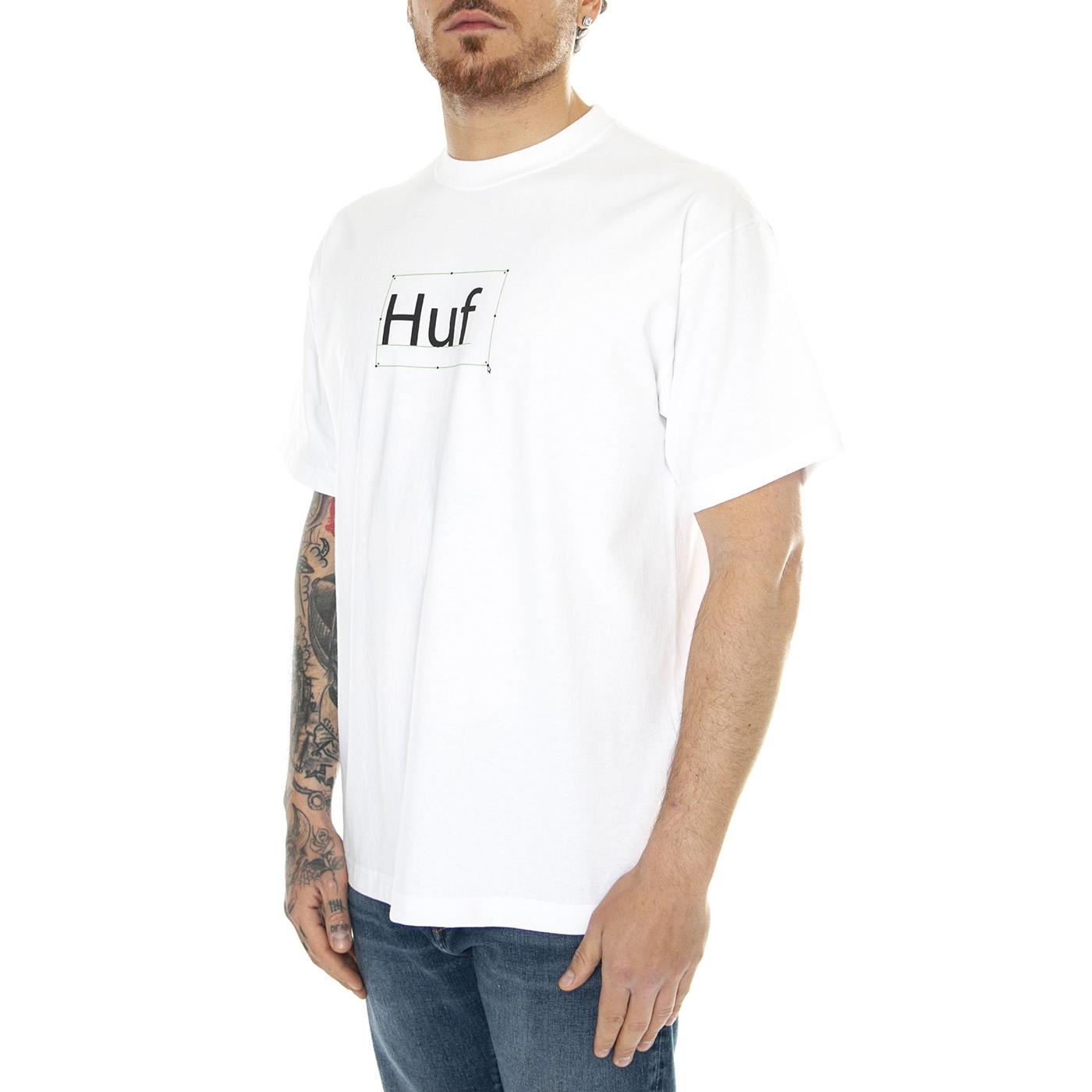 Deadline S/S Tee White - Maglietta Girocollo Uomo Bianca TS02192-WHITE  HUF 