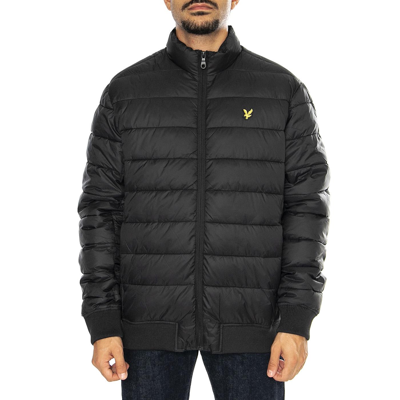 Funnel Neck Wadded Jacket Jet Black - Giacca Uomo Nera JK2100V-Z865  LYLE & SCOTT 