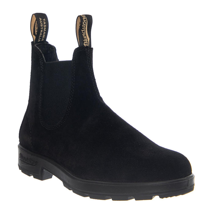 585 Chelsea Boot Waxed Nubuk Leather - Black & Black - Stivaletti Uomo Neri 252 2405 BLUNDSTONE 