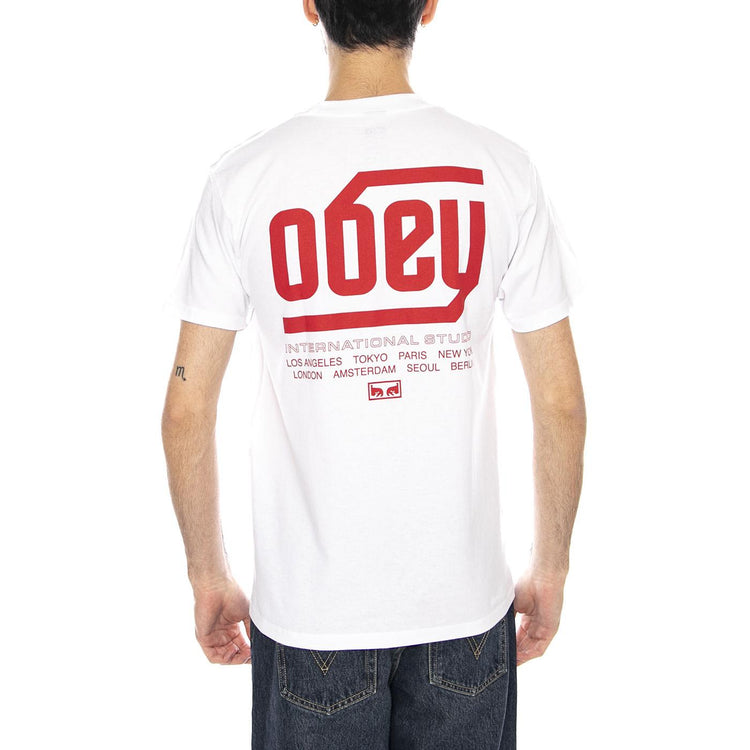 Obey Trademark Maglietta -- Maglietta Uomo Bianca 165264214 WHT OBEY 