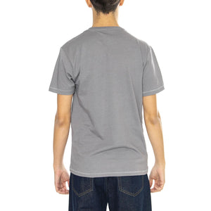 Basic S/S Tlrt Pebble - Maglietta Girocollo Uomo Grigia 22097-PEBBL  BRIXTON 