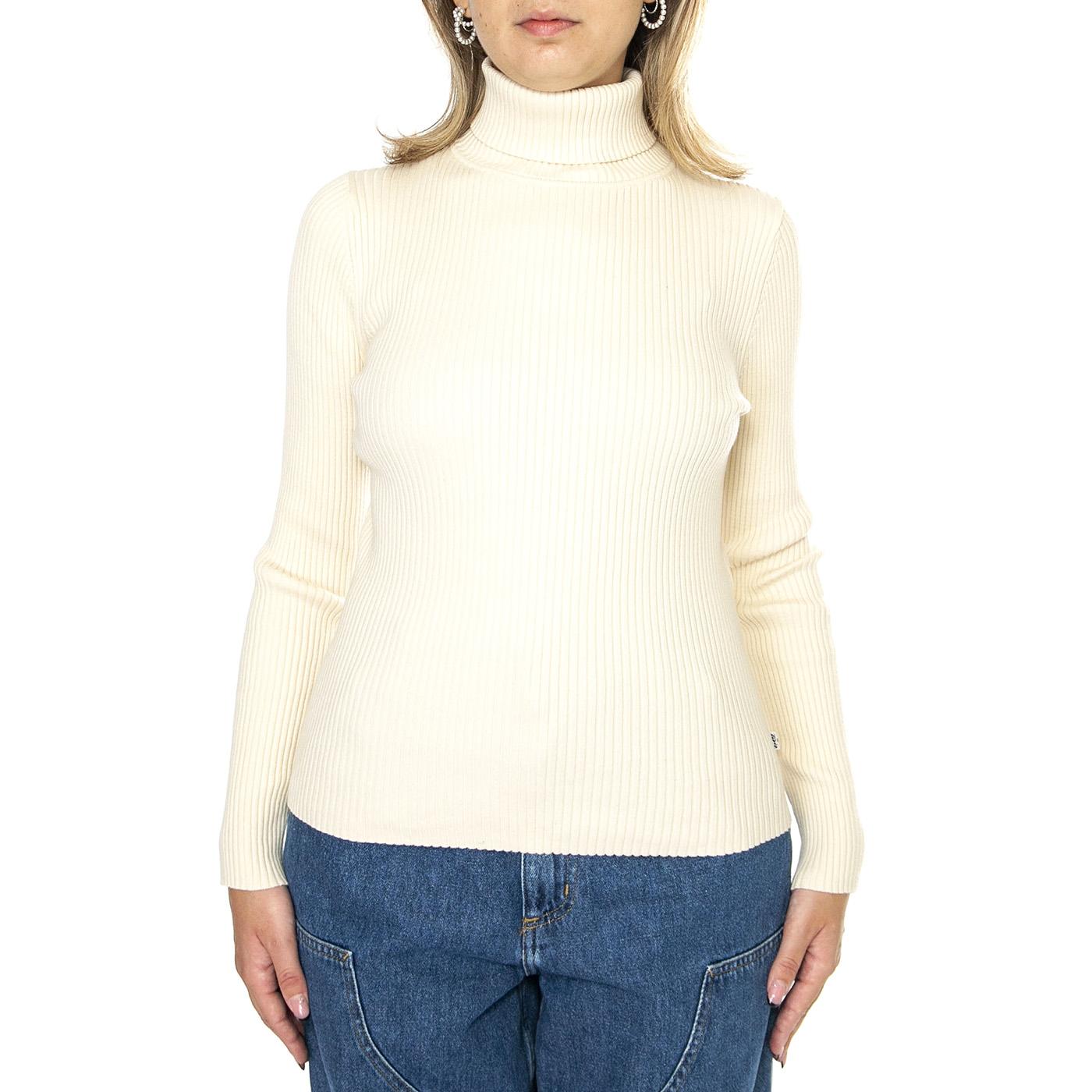 Tulip Turtleneck White Swan Neutral - Maglione Collo Alto Donna Bianco A8500-0000  LEVIS 