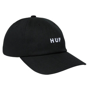 Huf Set OG CV 6 Panel Hat Black - Cappellino con Visiera Nero HT00716-BLACK  HUF 