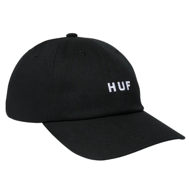 Huf Set OG CV 6 Panel Hat Black - Cappellino con Visiera Nero HT00716-BLACK  HUF 