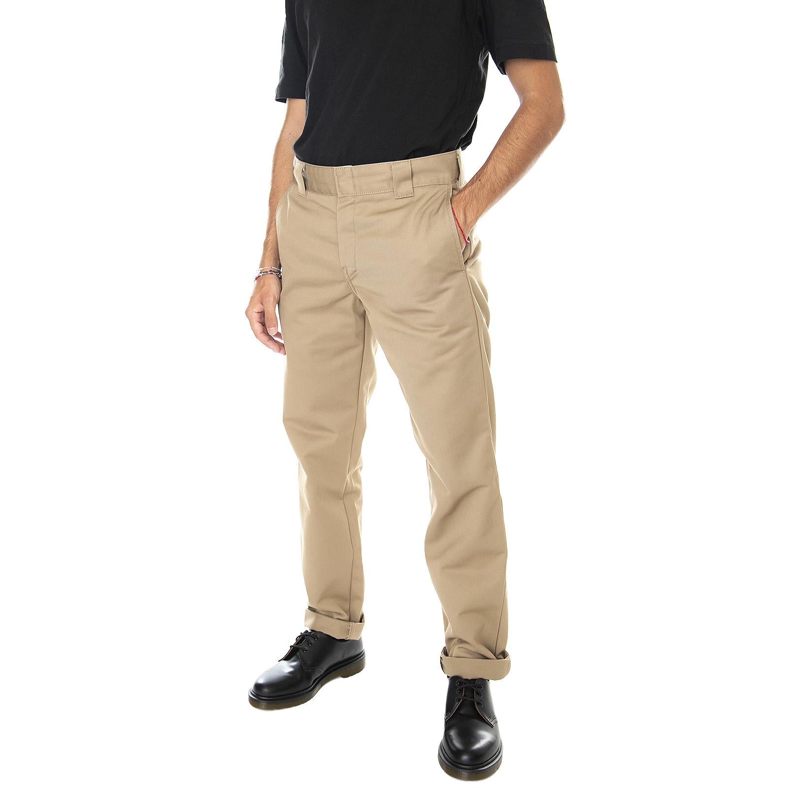 M' Master Pant Leather Rinsed - Pantaloni Chino Uomo Beige I020074.8Y.02.32  CARHARTT WIP 