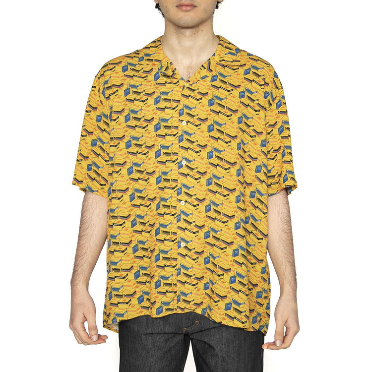 Kodak Film Aloha Shirt Yellow - Camicia Maniche Corte Uomo Multicolore 3311-YELLOW  BRAVA FABRICS 