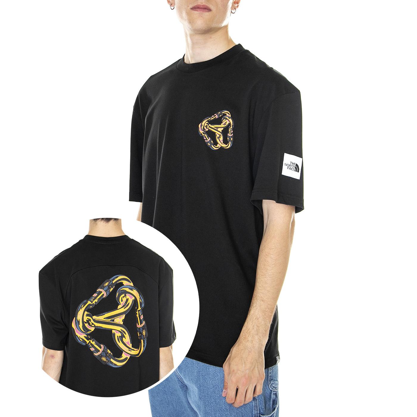 M' Graphic T-Shirt 2 - EU TNF Black - Maglietta Girocollo Uomo Nera NF0A83HQJK31  THE NORTH FACE 