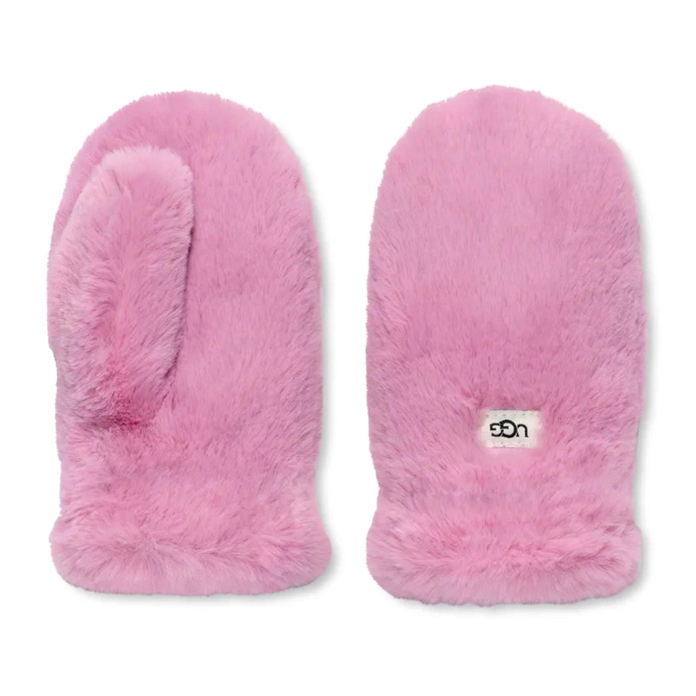 K Faux Fur Mitten - Guanti Rosa 21699BX-PNK  UGG 