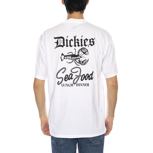 Dickies Diner Tee White - Maglietta Girocollo Uomo Bianca DK0A87QX0WH1  DICKIES 
