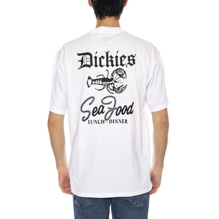 Dickies Diner Tee White - Maglietta Girocollo Uomo Bianca DK0A87QX0WH1  DICKIES 