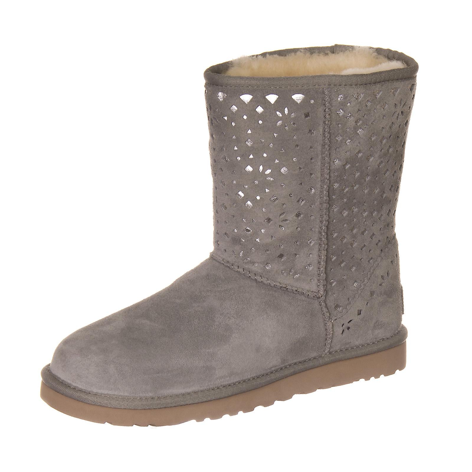 CLASSIC SHORT FLORA LIGHT GREY UGSCLSFLOLGY1010287W  UGG 