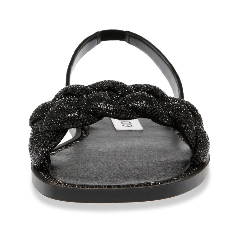 Noles Black Crystal Metallic Fabric w/Matchin - Sandali Donna Neri SMSNOLES-BLK  STEVE MADDEN 